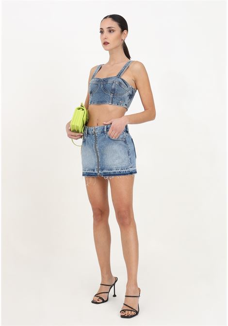 Women's denim mini skirt with full zip TOMMY JEANS | DW0DW170481A51A5